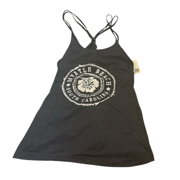 Myrtle Beach South Carolina Women's Gray Tank Top NWT - Picture 1 of 5